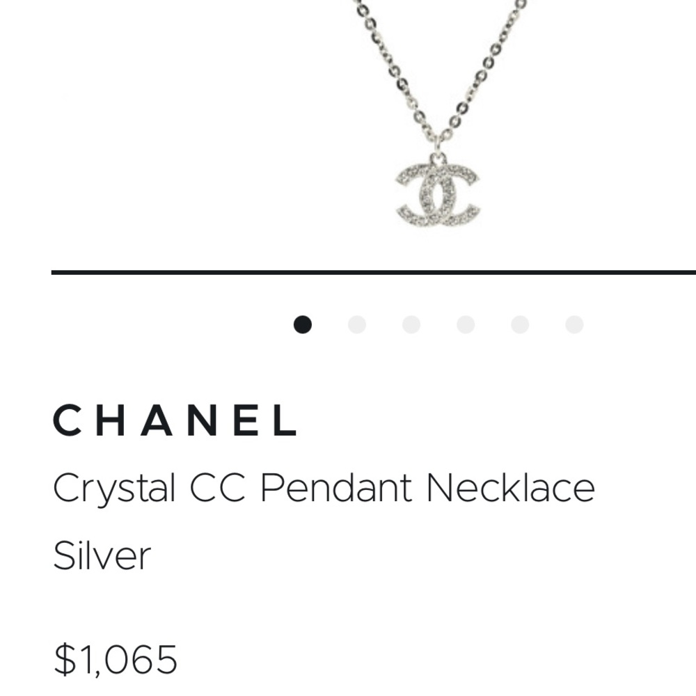 Silver Chanel necklace
